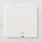 Cloud Dancer Botanic Foliage Christmas Feestdagenkaart (Achterkant)