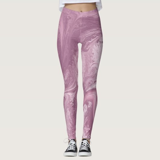 Cloud de marbre rose cool suffisance motif legging (Devant)