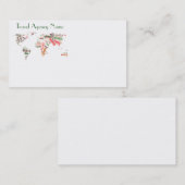 Cloud de mots de la carte mondiale (Devant / Derrière)