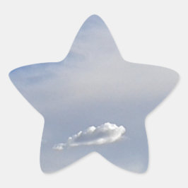 Cloud en cloud ster sticker