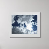Cloud en Sun #4 Stretched Canvas afdrukken (Voorkant)