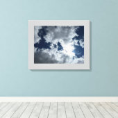 Cloud en Sun #4 Stretched Canvas afdrukken (Insitu (Houten vloer))