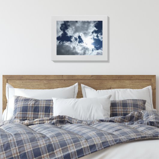 Cloud et Sun #4 Impression de toile étirée (Insitu(Chambre))