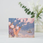 Cloud Faeries maken wolken Briefkaart (Staand voorkant)