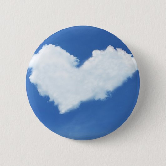 Cloud hart ronde button 5,7 cm (Voorkant)