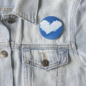 Cloud hart ronde button 5,7 cm (In situ)