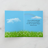 Cloud Heart Flower Thinking of You Kaart (Binnen)