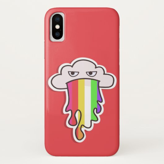 Cloud Hoesje-Mate Barely iPhone X Case-Mate iPhone Case (Achterkant)