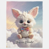 "Cloud Hopping Fun" Fleece Deken (Voorkant)