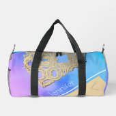 Cloud-kissed Serenity: De Gouden Kant Plunjezak (Achterkant)