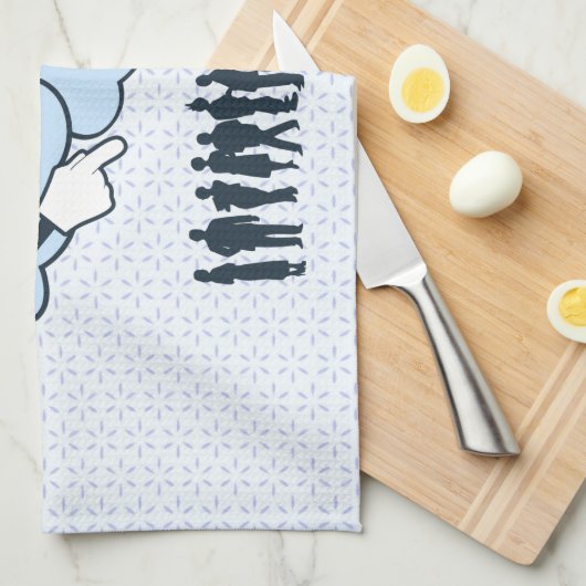 Cloud Mocks Human Shapes Funny Cartoon Theedoek (Quarter Fold)