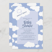Cloud Negen 9 Baby shower Ouders om Schattige Part Kaart (Voorkant / Achterkant)