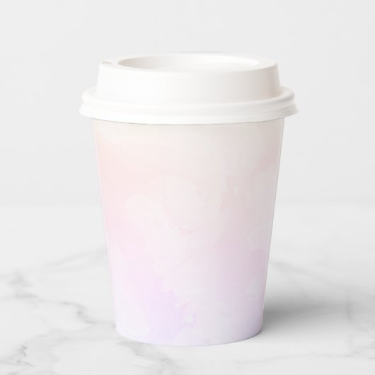 Cloud negen eenvoudige chique pastel blauw Vrijgez Papieren Bekers (Achterkant)