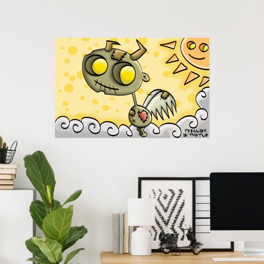 Cloud negen poster (Thuiskantoor)