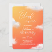 Cloud Neuf 9e Invitation à la fête d'anniversaire (Devant)