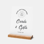 Cloud Neuf Cartes de Baby shower et Cadeaux Signe (Angle)