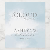 Cloud Neuf Fête des mariées Étiquette à vin (Étiquettes simples)