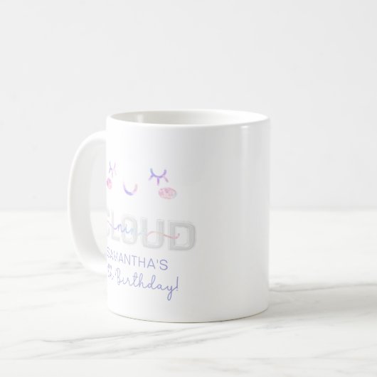 Cloud Neuf Mug 9e anniversaire - Pastel Sky Cadeau (Devant gauche)