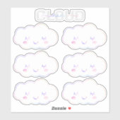 Cloud Neuf Sticker 9e anniversaire - Kawaii Pastel (Feuille)