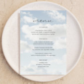 Cloud Neuf Thème Cloud 9 Fête des mariées Bar Menu