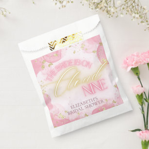 Cloud Nine 9 Glow Pink Gold Glitter Vrijgezellenfe Bedankzakje