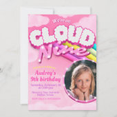 Cloud Nine - 9e verjaardag met Afbeelding Kaart (Voorkant)