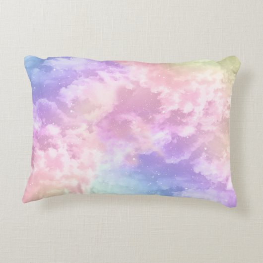 Cloud Nine 9th Birthday Accent Pillow - Pastel Sky Accent Kussen (Achterkant)