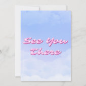 Cloud Nine - 9th Birthday Invitation Kaart (Achterkant)