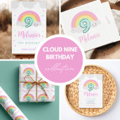 Cloud Nine 9th Birthday Wrapping Paper Cadeaupapier