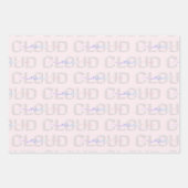 Cloud Nine 9th Birthday Wrapping Paper - Pastel SK (Voorkant 2)
