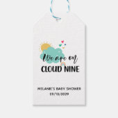 Cloud Nine Baby Shower Cadeaulabel (Voorkant)