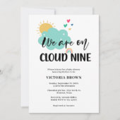Cloud NIne Baby Shower Invitation (Devant)