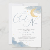 Cloud Nine Baby shower Invitation Kaart (Voorkant)