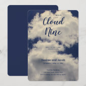 Cloud Nine Baby Shower Invitations (Devant / Derrière)