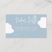 Cloud Nine Baby shower Luier Raffle Insert Informatiekaartje (Voorkant)