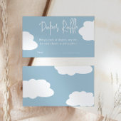 Cloud Nine Baby shower Luier Raffle Insert Informatiekaartje