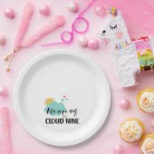 Cloud Nine Baby Shower  Papieren Bordje (Feest)