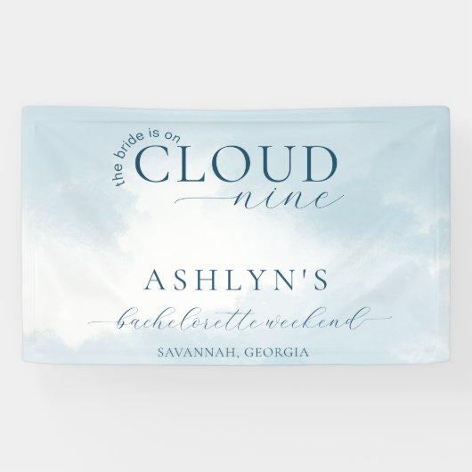 Cloud Nine Bachelorette Weekend Banner (Horizontaal)