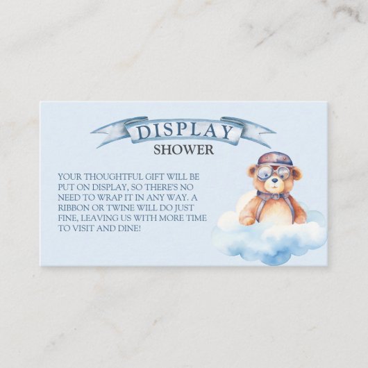 Cloud Nine Beer Display Baby shower Informatiekaartje (Voorkant)