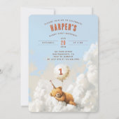 Cloud Nine Beer-thema eerste verjaardagsfeestje Kaart (Achterkant)