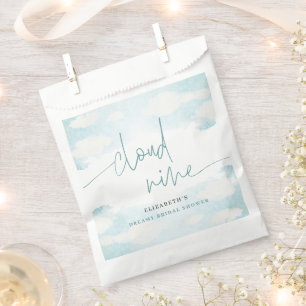 Cloud Nine Blauw en Wit Vrijgezellenfeest dromerig Bedankzakje