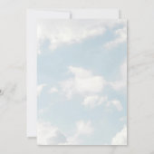 Cloud Nine Blue Cloudy Sky Modern Vrijgezellenfees Kaart (Achterkant)
