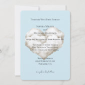 Cloud Nine Blue Skies Bruiloft Kaart (Voorkant)