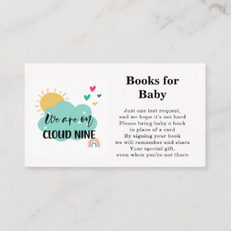 Cloud Nine Boeken voor Baby Shower Kaart