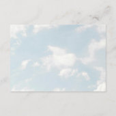 Cloud Nine Books for Baby Sky Baby Shower Informatiekaartje (Achterkant)