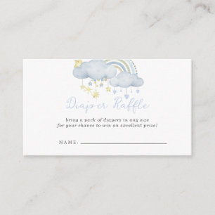 Cloud Nine Boy Baby shower Luierkrabbel Informatiekaartje