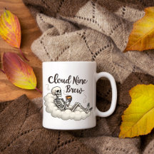 Cloud Nine Brew Skeleton Coffee Mok