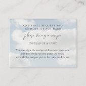 Cloud Nine Bruidsfeest Uitnodiging Breng Een Recep Informatiekaartje (Voorkant)