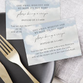 Cloud Nine Bruidsfeest Uitnodiging Breng Een Recep Informatiekaartje