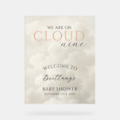 Cloud Nine Clouds Baby Shower Welcome (Recto)